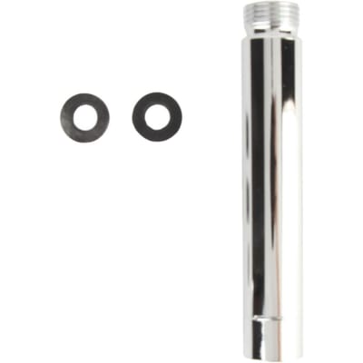 Tube d'extension de douche rond en acier inoxydable de 4 pouces avec placage chromé pour accessoire de salle de bain