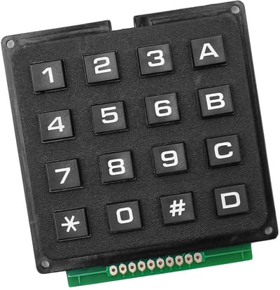 Dailygoody - Matrix Toetsenbord - 4x4 Membraan - Ideaal voor Elektronische Projecten - Compacte Afmetingen - 16 Drukknoppen - Prof...