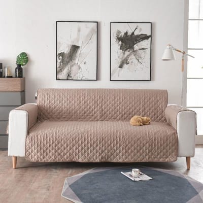 1/2/3 Zits Kattenkrabben Bankhoes Mat voor Huisdieren Kinderen Bank Fauteuilhoezen Antislip Stofdicht Eenzits Slipcovers Beschermer 1-Seat 55-196cm gray