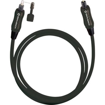 Oehlbach Toslink Optische audio aansluitkabel [1x Toslink-stekker (ODT) - 1x Toslink-stekker (ODT)] 2 meter Zwart OPTO S