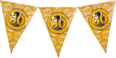Party Flags foil - 60 jaar getrouwd