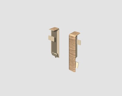 EGGER-verbindingselement voor 6 cm plint KUBUS Eiken taupe