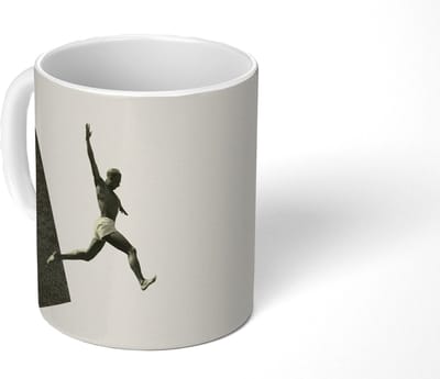 Mok - Koffiemok - Vintage - Man - Design - Mokken - 350 ML - Beker - Koffiemokken - Theemok