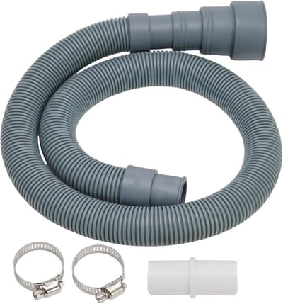 Afvoerslang Verlengstuk - Wasmachine Verlenger - Apparaten Plaatsen - Universele Pasvorm - 70cm - Grijs