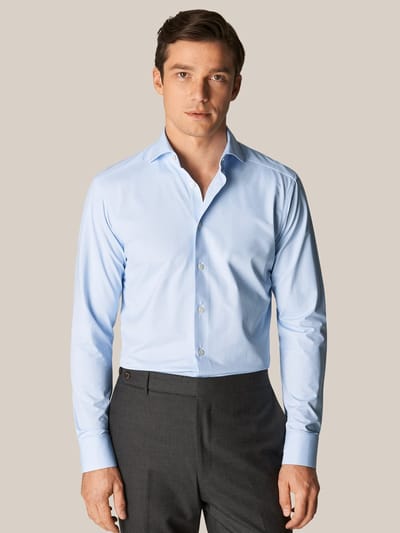 Eton overhemd lichtblauw Four-Way Stretch contemporary fit