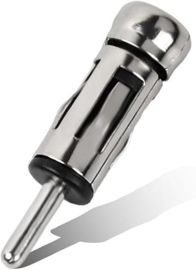 Car Radio Antenna Adapter, Antenna Adapter FM Radio Modulator, Antenna Car Radio Car Connector (DIN Male - ISO Female) for European Vehicles