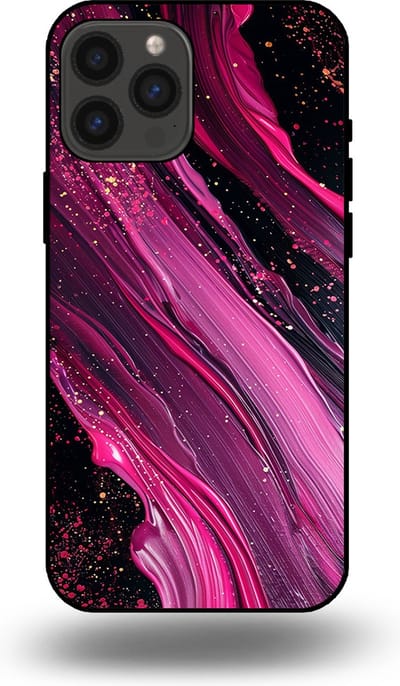 Smartphonica Telefoonhoesje geschikt voor iPhone 13 Pro Max met marmer opdruk - TPU backcover case marble design - Paars Roze geschikt voor iPhone 13 Pro Max