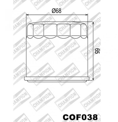 Filtre à huile Champion pour Moto Suzuki 1050 DL V-STROM DE 2023 Neuf