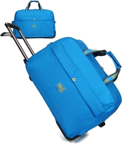 Reis Duffle Bag - Wieltas Weekendtas - Vliegen handbagage - Waterafstotend Oxford - 47x31x31cm - Blauw