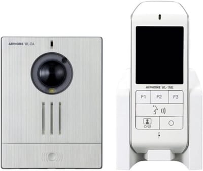 Video Deurintercom Set - Draadloos Bellen - Bezoekers Identificeren - DECT Technologie - 2.4 Inch Scherm - Wit/Zilver