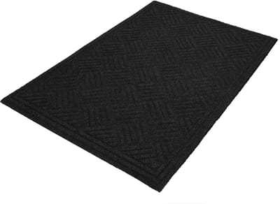 KOTARBAU® Droogloopmat, Schoonloopmat, Deurmat, Polyester + Gummi, 60 x 90 cm, Grijs, Rechthoekig, Inloopmat, Deurmat Antislip, Vuilvanger, voor Binnen, Entreemat