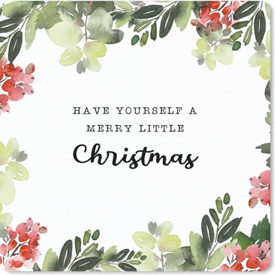 Muismat 20x20 cm - Mousepad Kerst - Quote - Waterverf - Muismatten - Kerst - Cadeau - Kerstcadeau voor mannen en voor vrouwen
