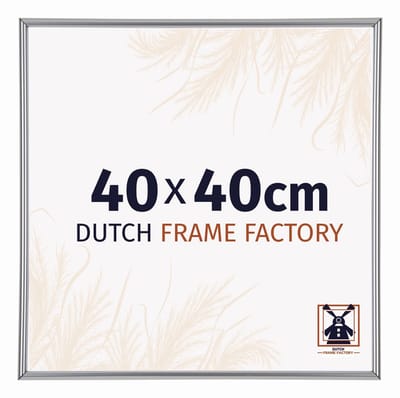 Fotolijst 40x40 cm - Kunststof - Zilver Hoogglans - Angers