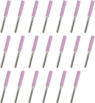 Dailygoods- Slijpsteen Hoogwaardige Keramiek - Slijpsteen voor Messen - Slijpsteen voor Metalen - Slijpsteen Set - 20 Stuks - Diameter 4.8 mm - Slijpaccessoire