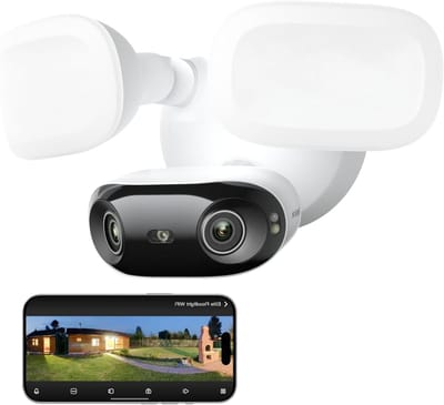 Buiten Camera - Beveiligingscamera WiFi - Huis Beveiligen - 180 Graden Zicht - 4K Ultra HD - Wit