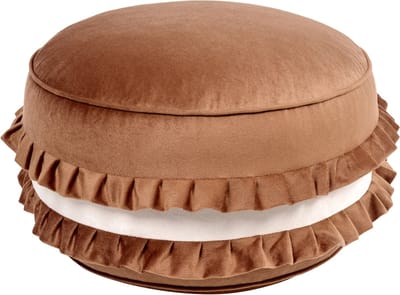 MAROT - Kinderpoef - Bruin - 50 x 50 x 30 cm - Fluweel