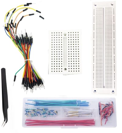 Lötfreies Steckbrett Kit met U-vormige Jumper Draden, Flexibele Breadboard Draden en Pinzette voor Elektronica DIY Projecten