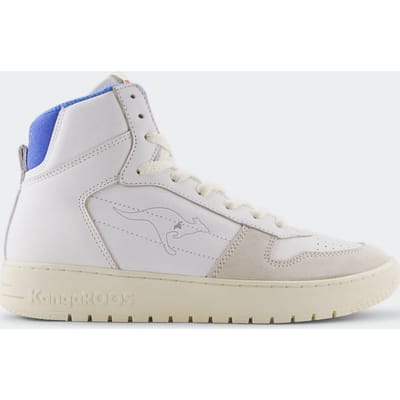 KangaRoos Unisex Game Hi Lace Up White/french Blue Size: 36 | Sneakers Outlet | Unisex | Wit