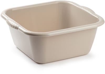 PlasticForte Afwasbak teil - 20 liter - beige - kunststof - 46 x 42,5 x 30,5 cm - huishoud teilen - spoelbak