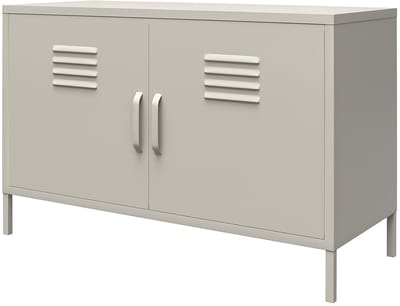 Bradford-Kast - 2-deurs - Taupe Metaal
