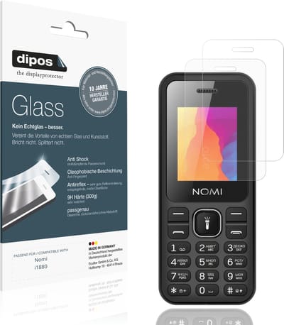 dipos – 2x Matte Pantserfolie geschikt voor Nomi i1880 | 9H Screenprotector
