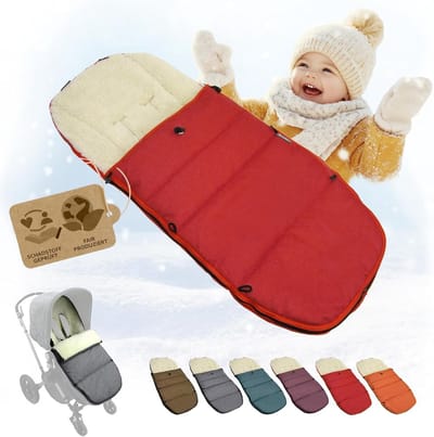 Baby Voetenzak - Winter Voetenzak - Kinderwagen Comfort - Waterafstotend Materiaal - Verstelbaar - Rood