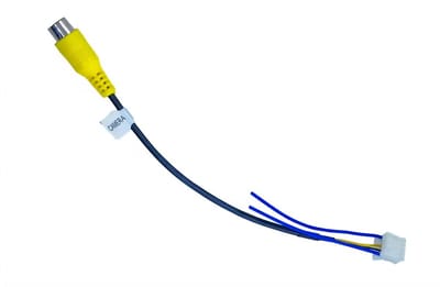 Camera tulp RCA kabel met antenne draad voor wifi en bluetooth | geschikt voor Android Carplay Autoradio | gele tulp stekker aansluiting | Universele reverse cam | 10 pins | achteruitrijcamera