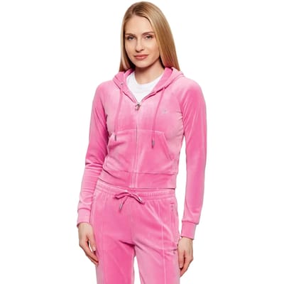 Juicy Couture Juicy Couture Madison Col Out Hoodie ROZE - Maat XS