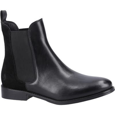 Hush Puppies Colette Suède Dames Zwart Laarzen