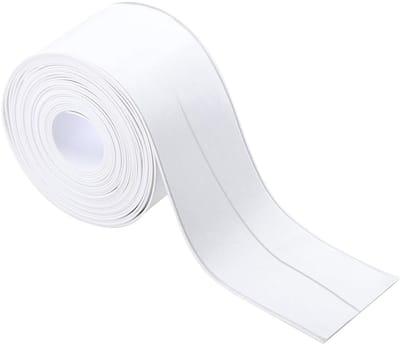Waterdichte afdichtingstape - 3 meter lang en 38 cm breed - schimmelbestendig - voor badkamer en keuken - inclusief afdichtingsgereedschap - wit
