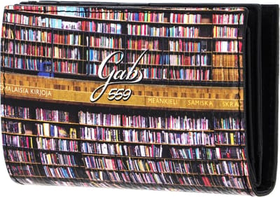 Gabs Leren Portemonnee GMONEY14 Trip Pelle + Bull Wallet Stockholm library Kleurrijke