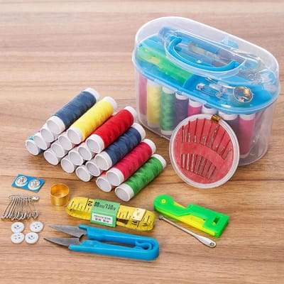 1 Set Draagbare Huishoudelijke Naaiset Doos DIY Borduren Handwerk Tool Naalden Draad Schaar Set Thuis Leveringen Reisaccessoires