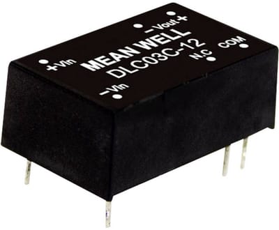 MEAN WELL DLC03B-12 DC/DC-convertermodule 125 mA 3 W Aantal uitgangen: 2 x Inhoud 1 stuk(s)
