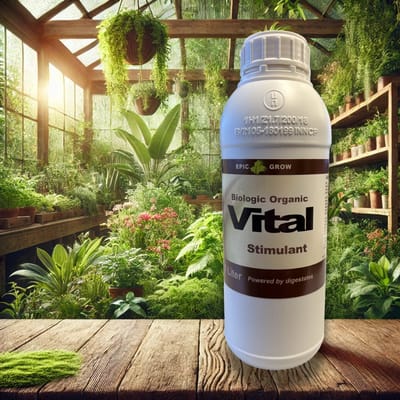 Epic Grow - Vital Stimulant - 1 Liter - 5ml per 1L water - Plantenvoeding - Biologische Groeistimulator - Inclusief zakje met Weidebloem zaad - Voor Sterke & Weerbare Planten!