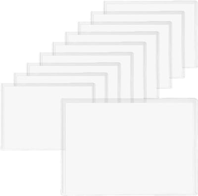 10 Stuks A3 Versterkte Transparante Plastic Mappen voor het Opslaan van Documenten, Foto's en Papieren, Horizontale Bestandsmappen