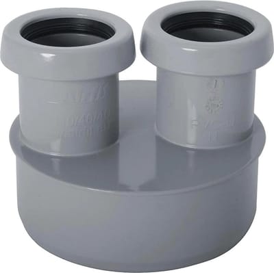 Afvoer Verloopstuk PVC 110 mm naar 40 mm voor HT en KG Buis