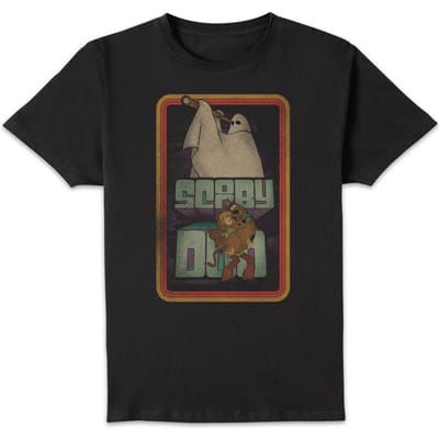 Scooby Doo Retro Ghostie Men's T-Shirt - Black - S