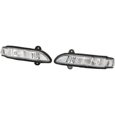 Paire de Clignotants de Rétroviseur Latéral 2198200521 Jaune Lampe Indicateur d'Aile de Porte Remplacement pour MERCEDES BENZ black