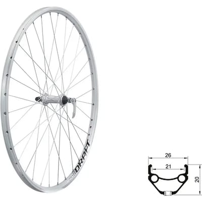 Voorwiel Kellys Draft V-Brake F 28/29"