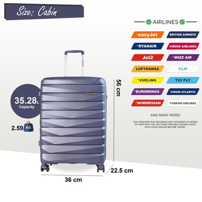 Harde koffer PP-bagagekoffer Geschikt voor Easyjet, Ryanair