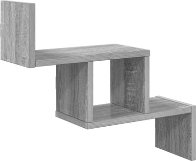 vidaXL - Wandplank - Grijs - Sonoma - 48 - x - 15 - x - 42 - cm - Bewerkt - hout