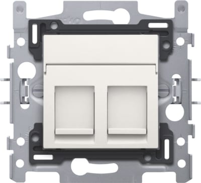 Niko Data stopcontact 2X RJ45 utp CAT5E white - 101-65152