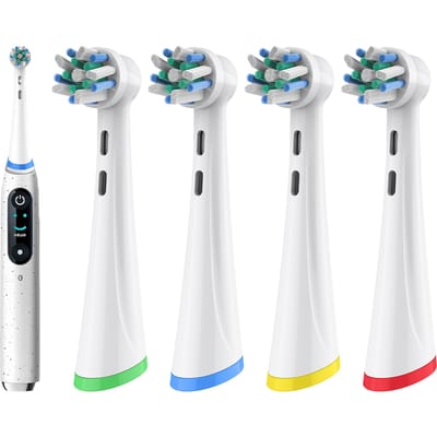 4 8 12 stuks draaibare Cross Clean vervangende borstelkoppen compatibel met Oral B iO 2 3 4 5 6 7 7G 8 9 10 elektrische tandenborstel