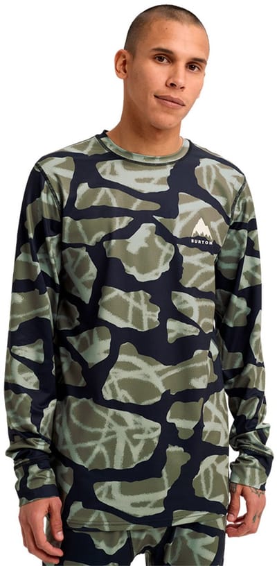 Burton Lightweight X Crew Lange Mouwen Basislaag Groen S Man