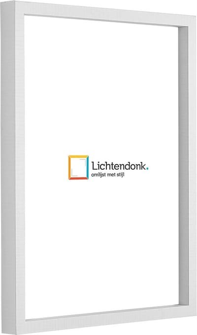 Fotolijst - Strak Wit - 3 cm hoog profiel - Fotomaat 10x15 - Helder glas - Art.nr. 10106421910152