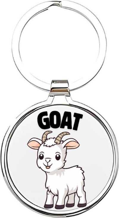 Akyol - Lammetje Sleutelhanger - schaap - Dierenliefhebbers - Boerderij - kinderboerderij - boerderijdieren - 4 x 7,5 CM