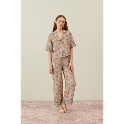 Louise Misha Pajamas Pants Melycia Ivory Winter Garden Size: S | Formal pants Outlet | Dames | Grijs