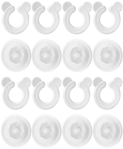 Dailygoods- Dekbedovertrekset 8 Stuks - Dekbedclips voor Dikke Dekbed - Bevestigingstang - Transparant - Kunststof - Eenvoudig te Gebruiken
