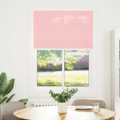 vidaXL - Plissé - rolgordijn - 85x100 - cm - stofbreedte - 84,4 - cm - polyester - roze