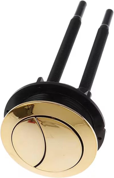 Toiletknop - Spoelknop - Waterbesparend Spoelen - Universele Pasvorm - 58 mm - Goud